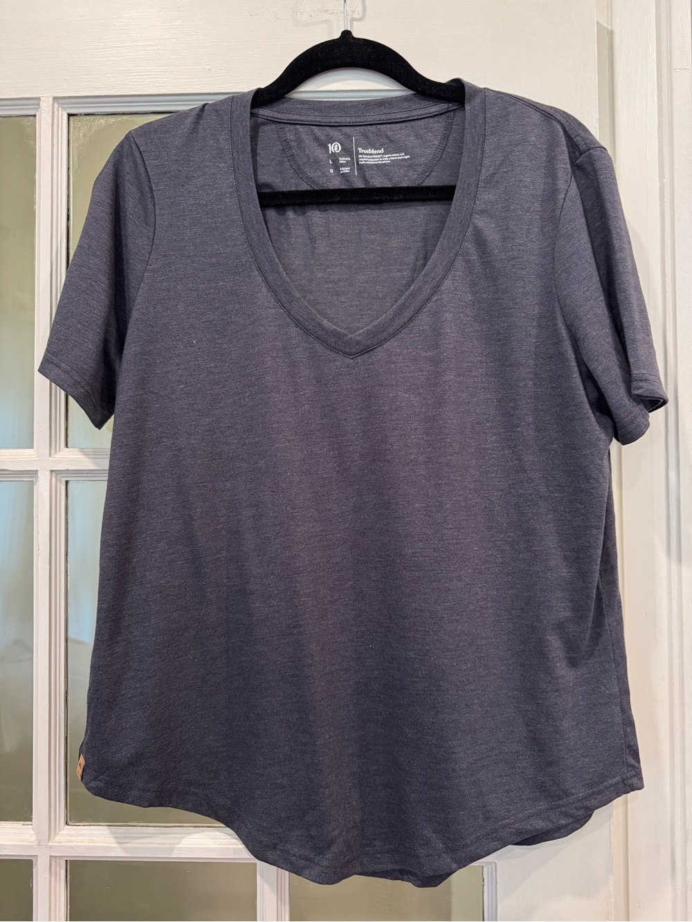 Tentree Everyday V-Neck Tee - Charcoal
